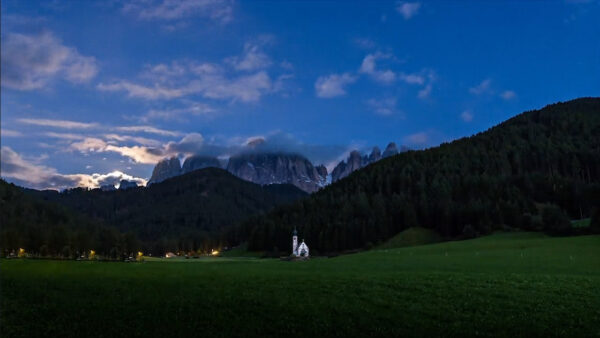 Sunset on Funes / Villnöss