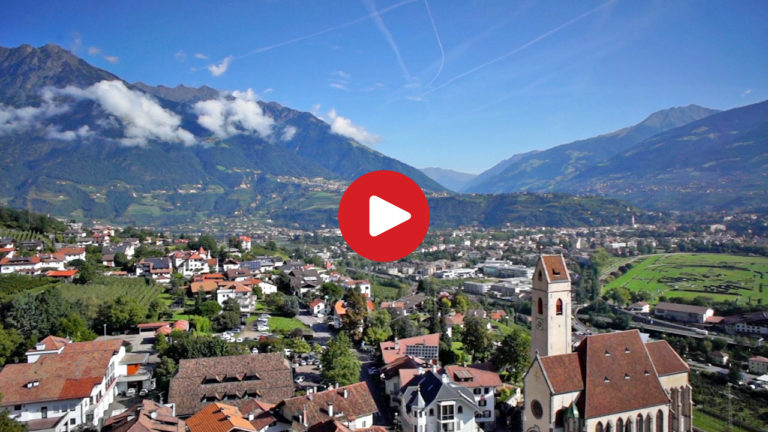 Marlengo presso Merano visto dall’alto