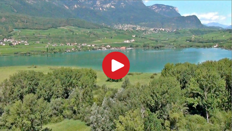 Biotopo Lago di Caldaro visto dall'alto