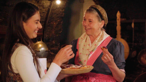 Kniakiachl (Frittelle) con Heidi