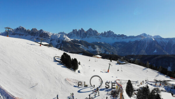 Skigebiet Plose aus der Luft