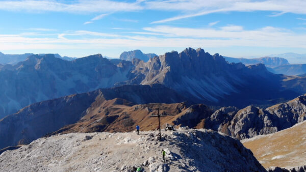 Der Peitlerkofel aus der Luft