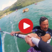 Windsurfen am Kalterer See