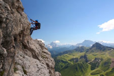 Via Ferrata Cesare Piazzetta on Mt. Piz Boè
