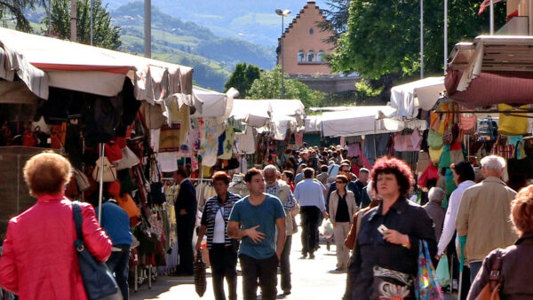 Il mercato del sabato a Bolzano