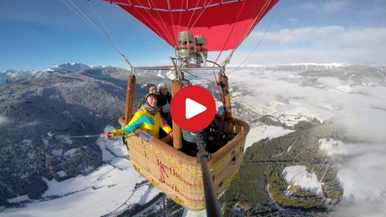 Hot-air ballon trip in Dobbiaco