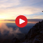 Sul Corno Bianco al tramonto